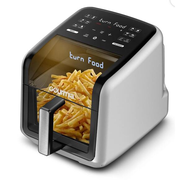 Gourmia Panorama 7-QT Digital Air Fryer w/ Panoramic View, Holographic Display,m - Picture 2 of 4